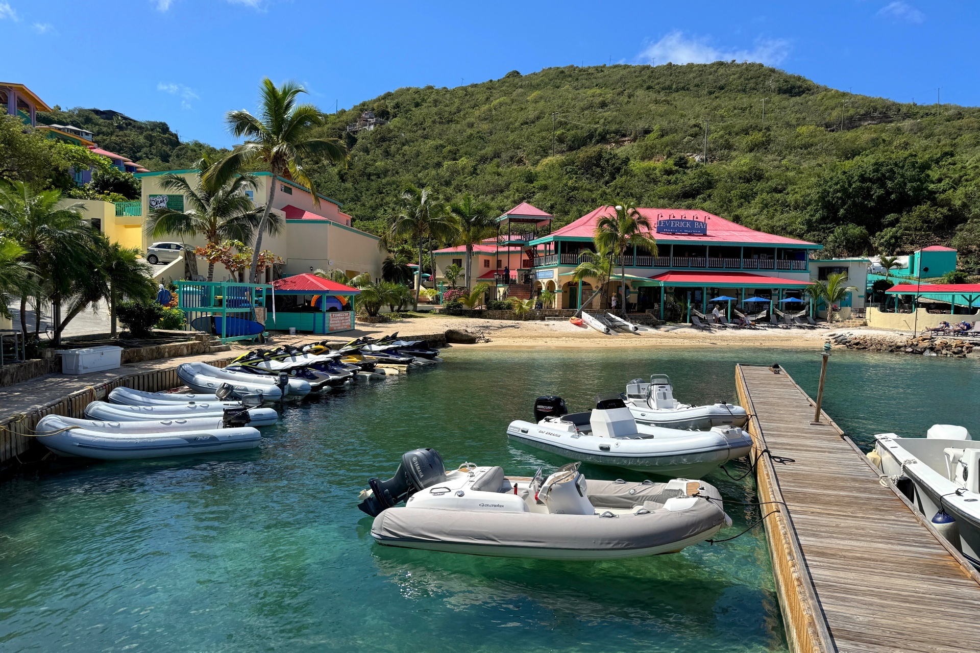 Vakker strandlinje i Anegada